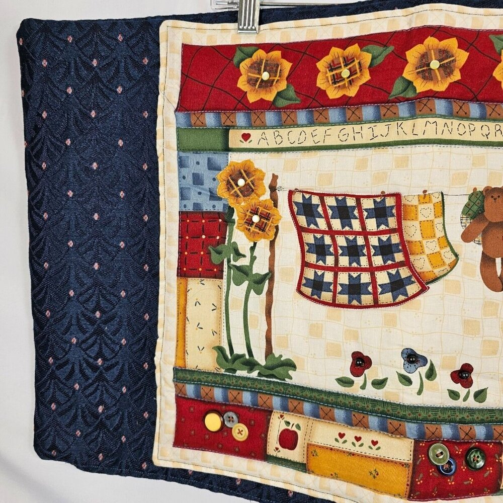 Handmade 2PC Pillowcase‎ Quilted Country Charm MFH Decor Leslie Black Cranston - Picture 9 of 16